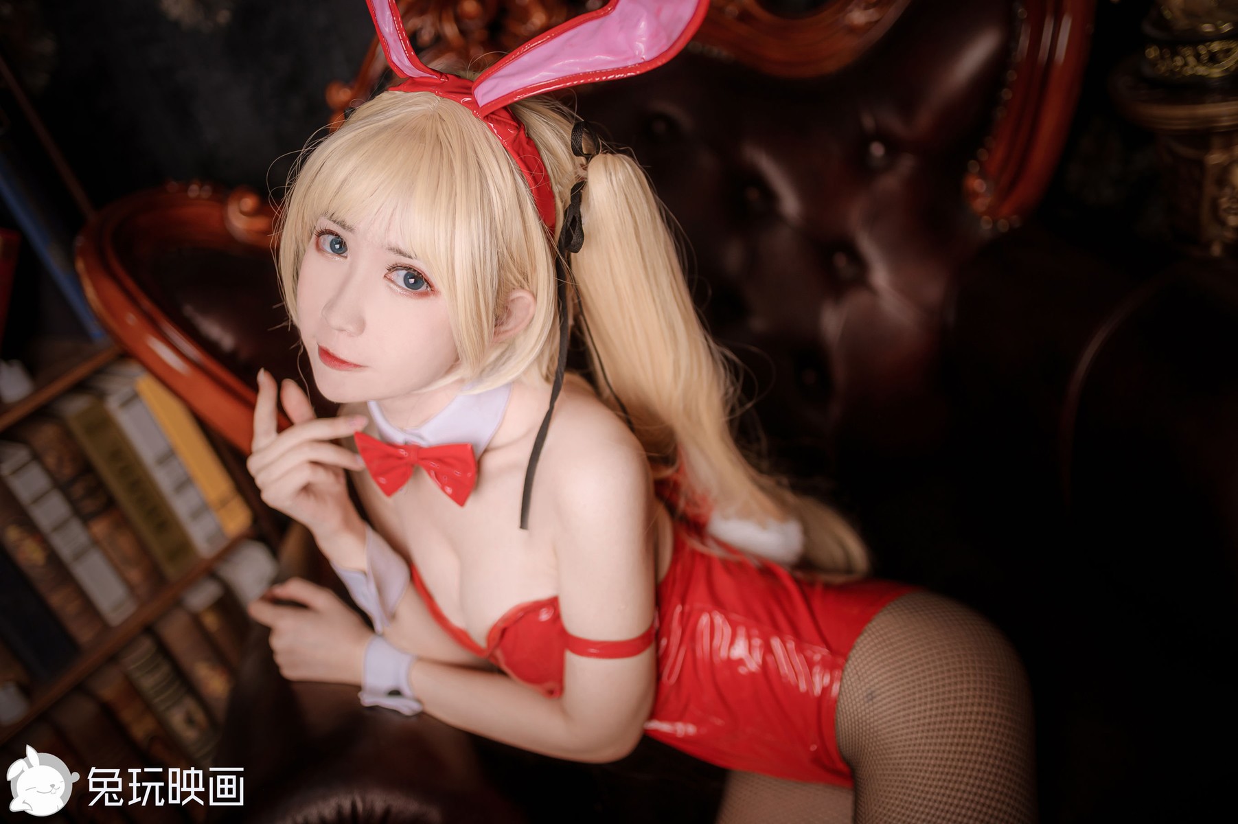 兔玩映画 Cosplay 兔女郎 红黑 6