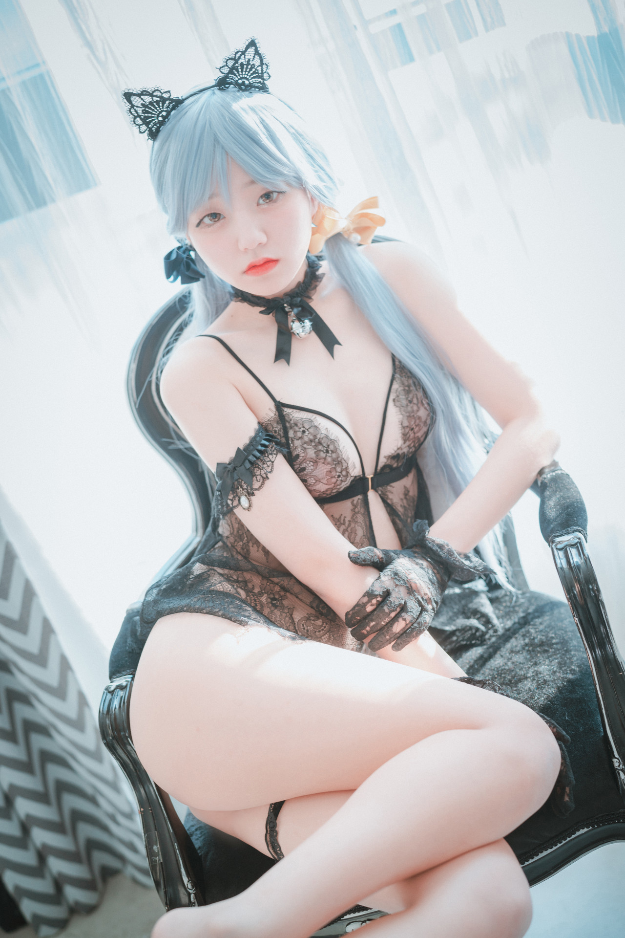 Jeong Jenny 정제니, [DJAWA] Schwarz und Wei Katzenmädchen Set.02 1