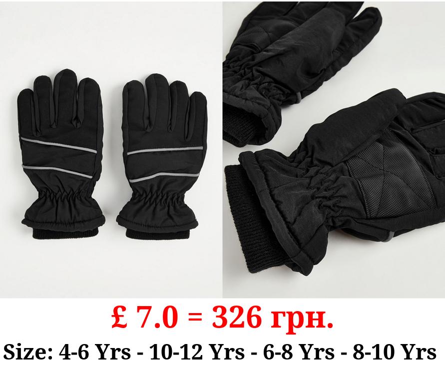 Black Ski Gloves