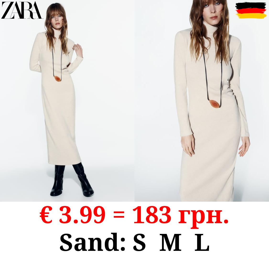 SOFT LONG DRESS WITH GATHERED DETAIL