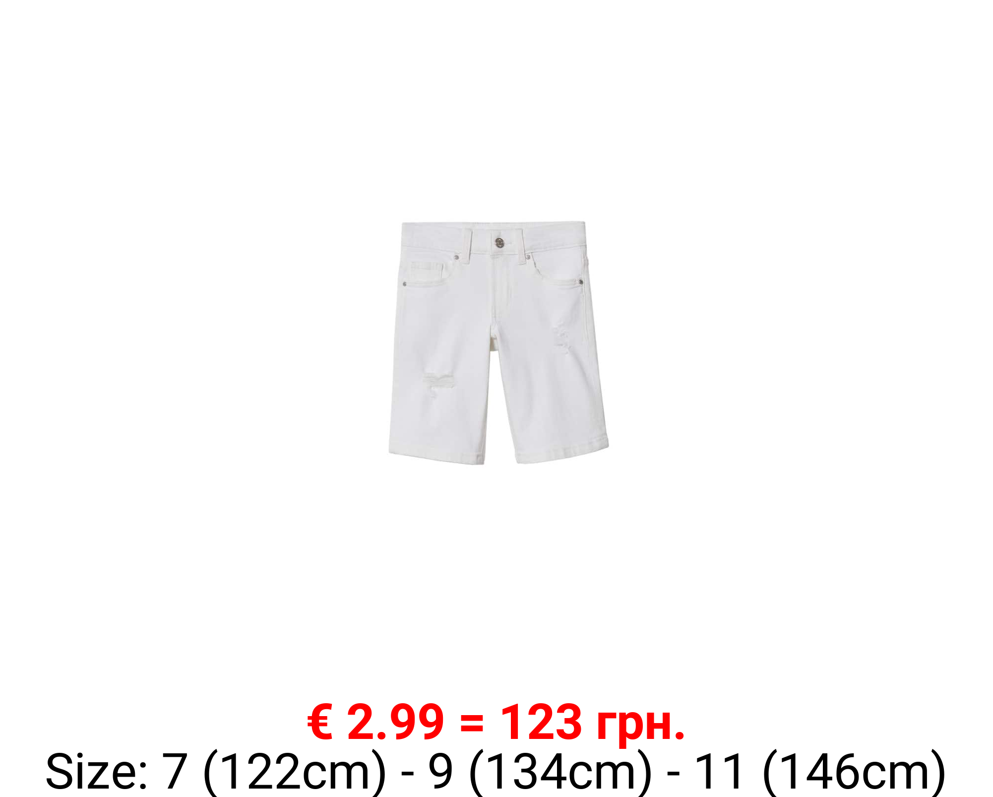 Bermudas denim rotos decorativos