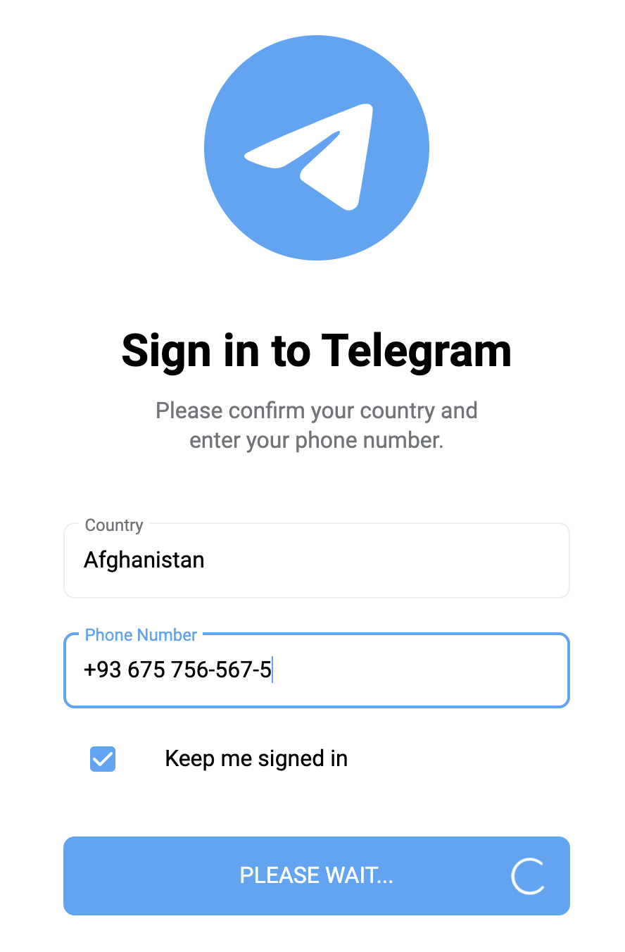 Как зарегистрироваться в веб телеграмм на фото 111