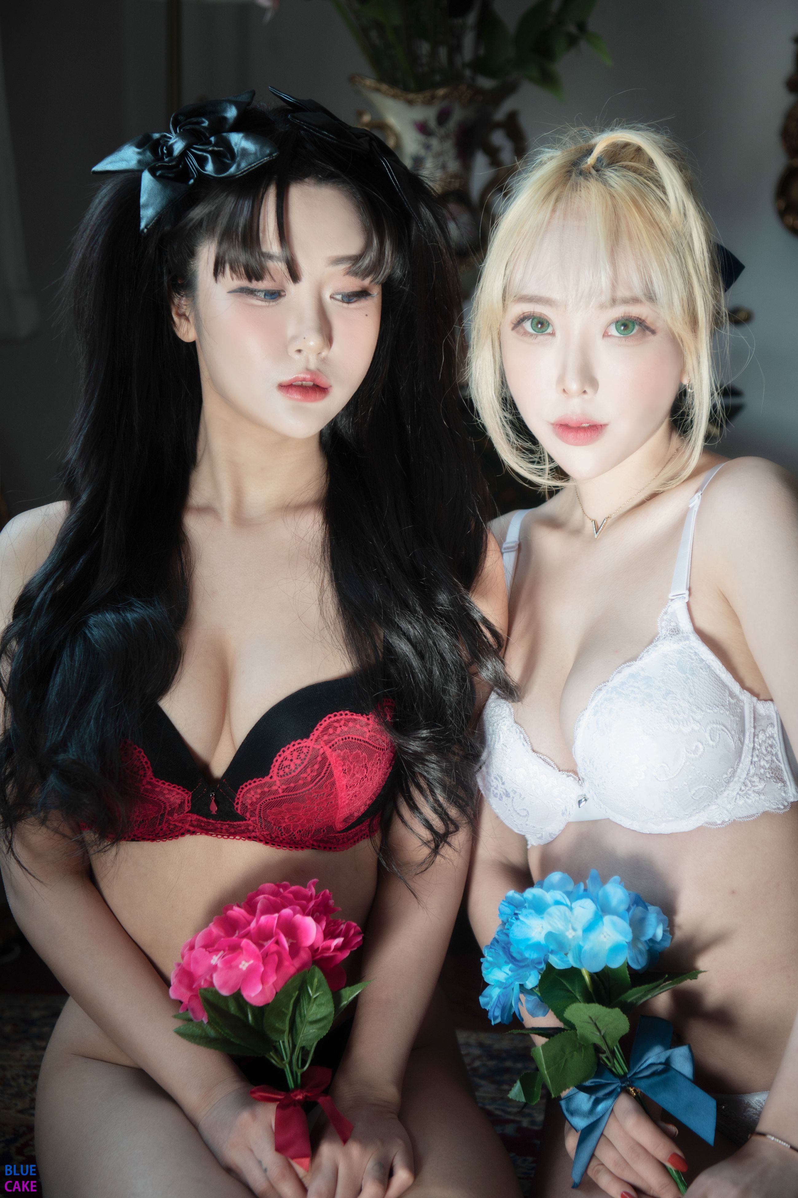 Bomi (보미) - NO.015 [BLUECAKE] &Zia (지아) Fate Saber x Thosaka Rin -Lingerie ver [128P-1.65GB] 29