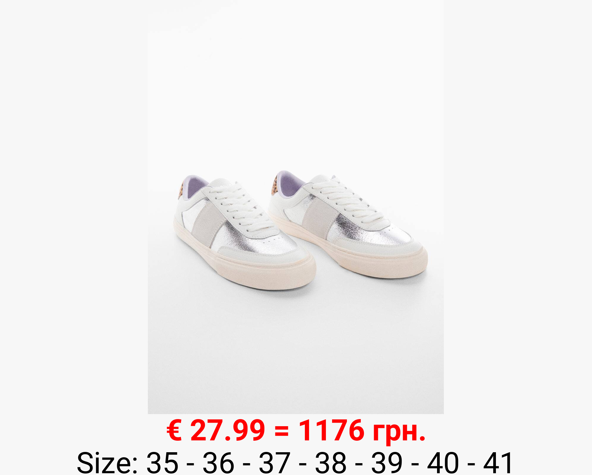 Deportivas panel metalizado