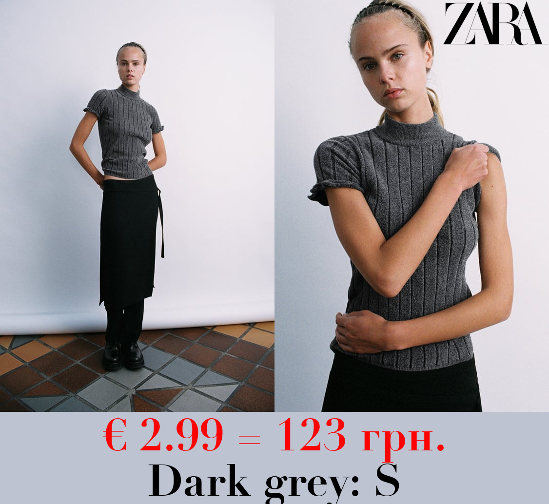 CHENILLE TOP WITH RUFFLES