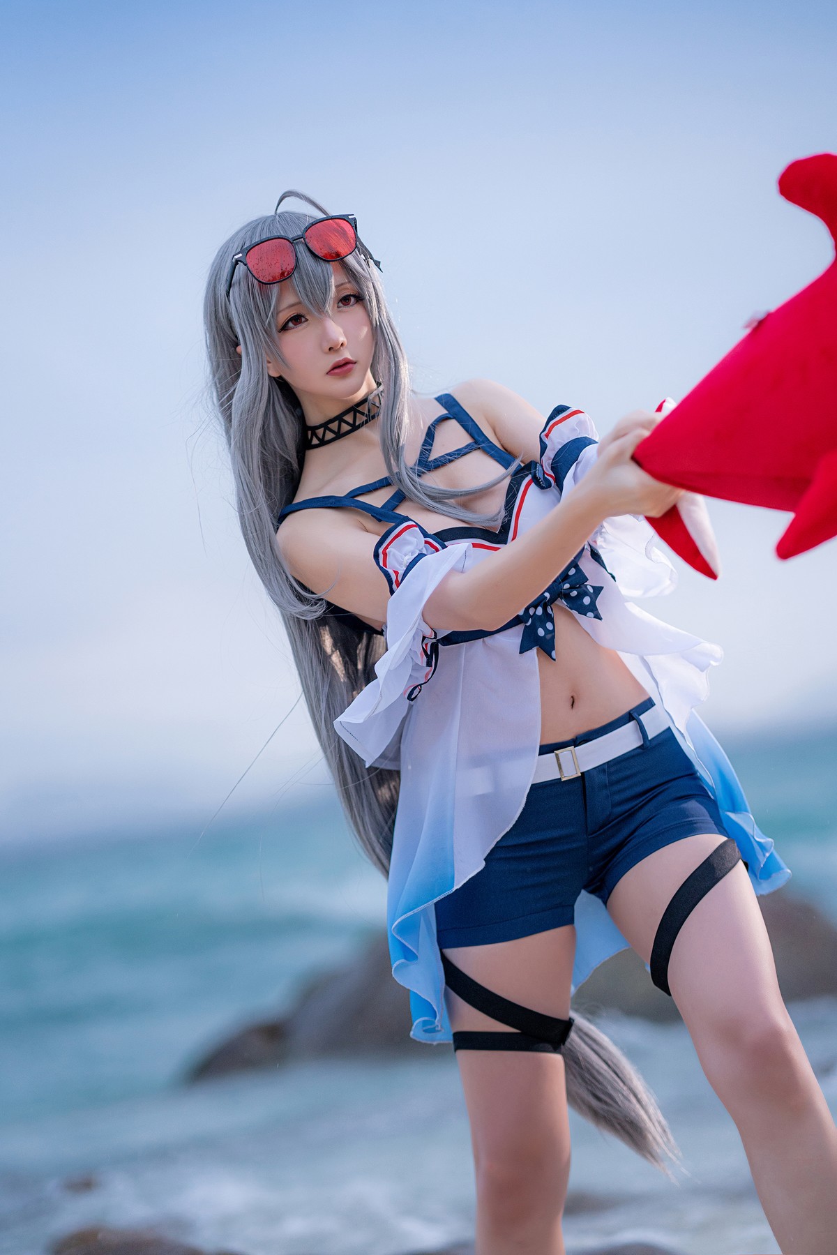 Cosplay 星之迟迟Hoshilily 斯卡蒂 14