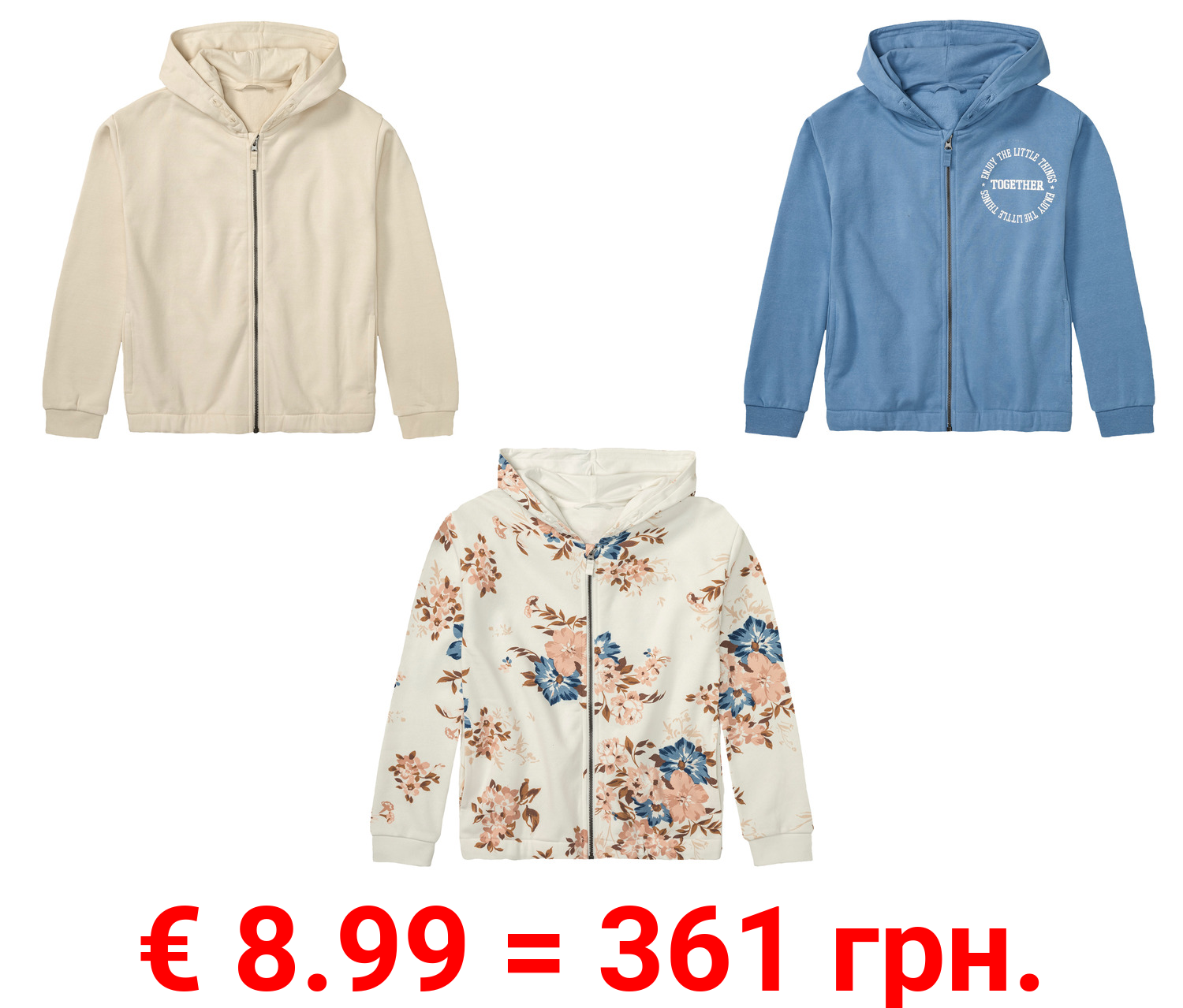 pepperts!® Kinder Sweatjacke mit Baumwolle