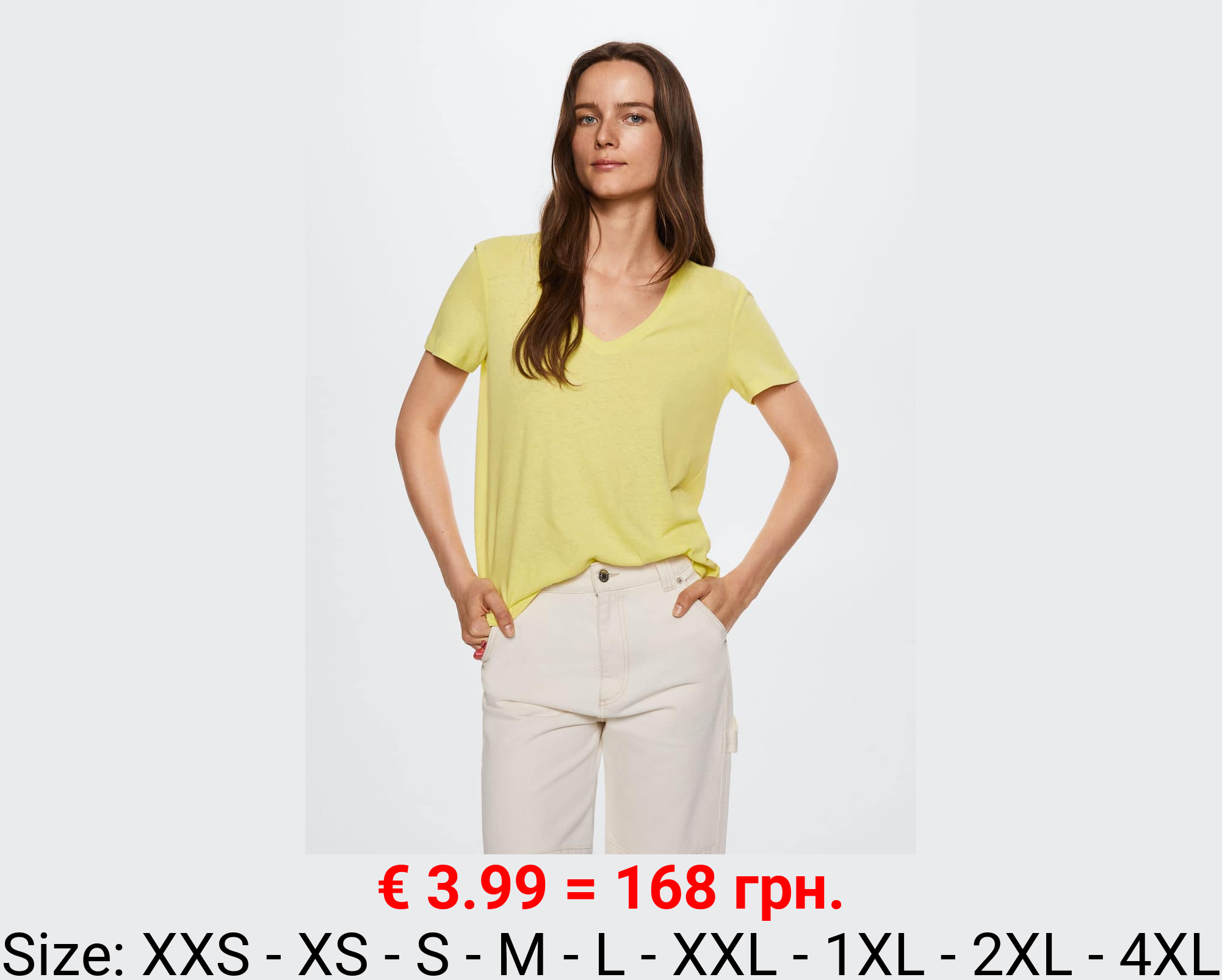 Camiseta algodón lino