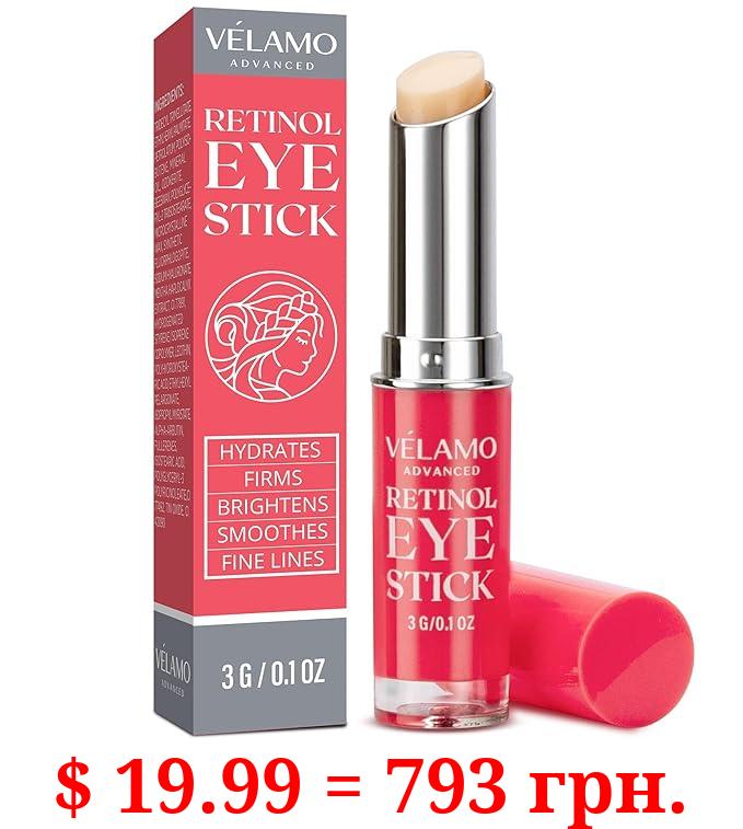 Retinol Eye Stick, Retinol Eye Cream, Retinol Cream, Retinol Face Cream, Under Eye Cream Anti Aging, Eye Cream, Brightening Eye Balm Reduces Fine Lines and Dark Circles, Visible Results in 3-4 Weeks