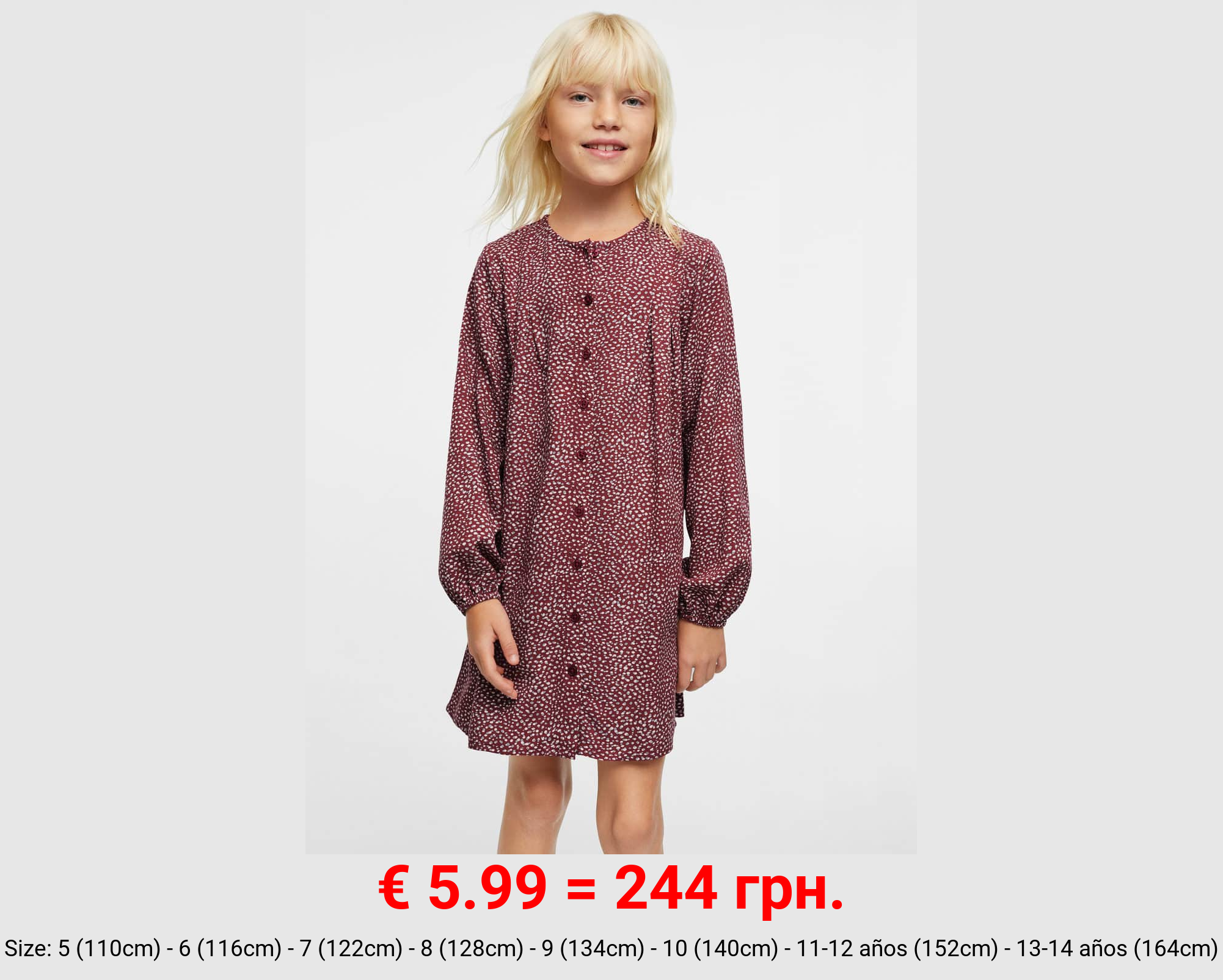 Vestido fluido estampado