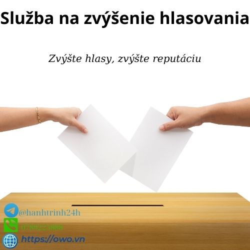 Služba na zvýšenie hlasovania: Služba na zvýšenie hlasovania zabezpečí, aby váš hlas bol počuť, s cieľom zvýšiť účasť a ovplyvniť rozhodnutia.