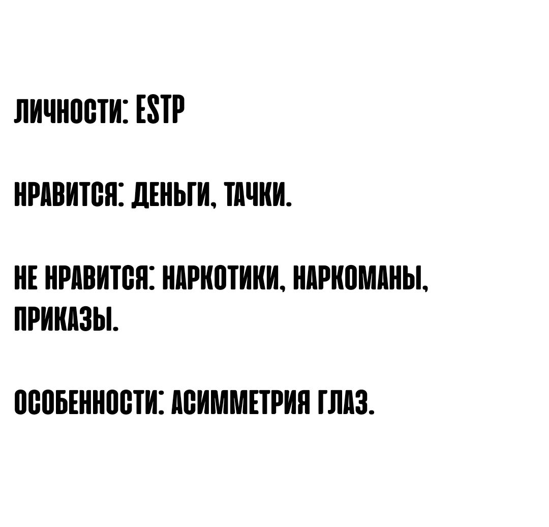 Анкета персонажей. – Telegraph