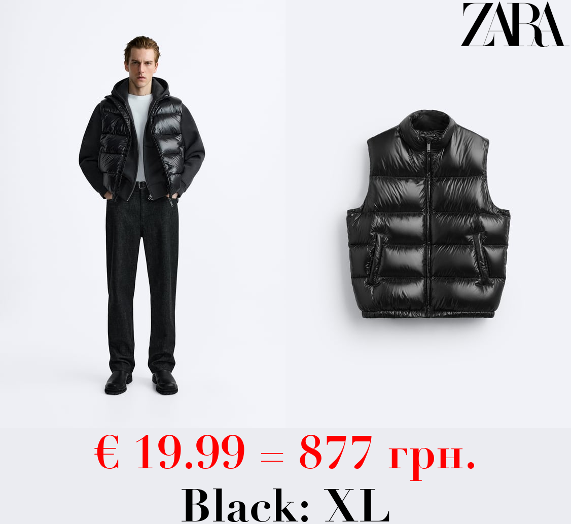 100% FEATHER DOWN PUFFER GILET