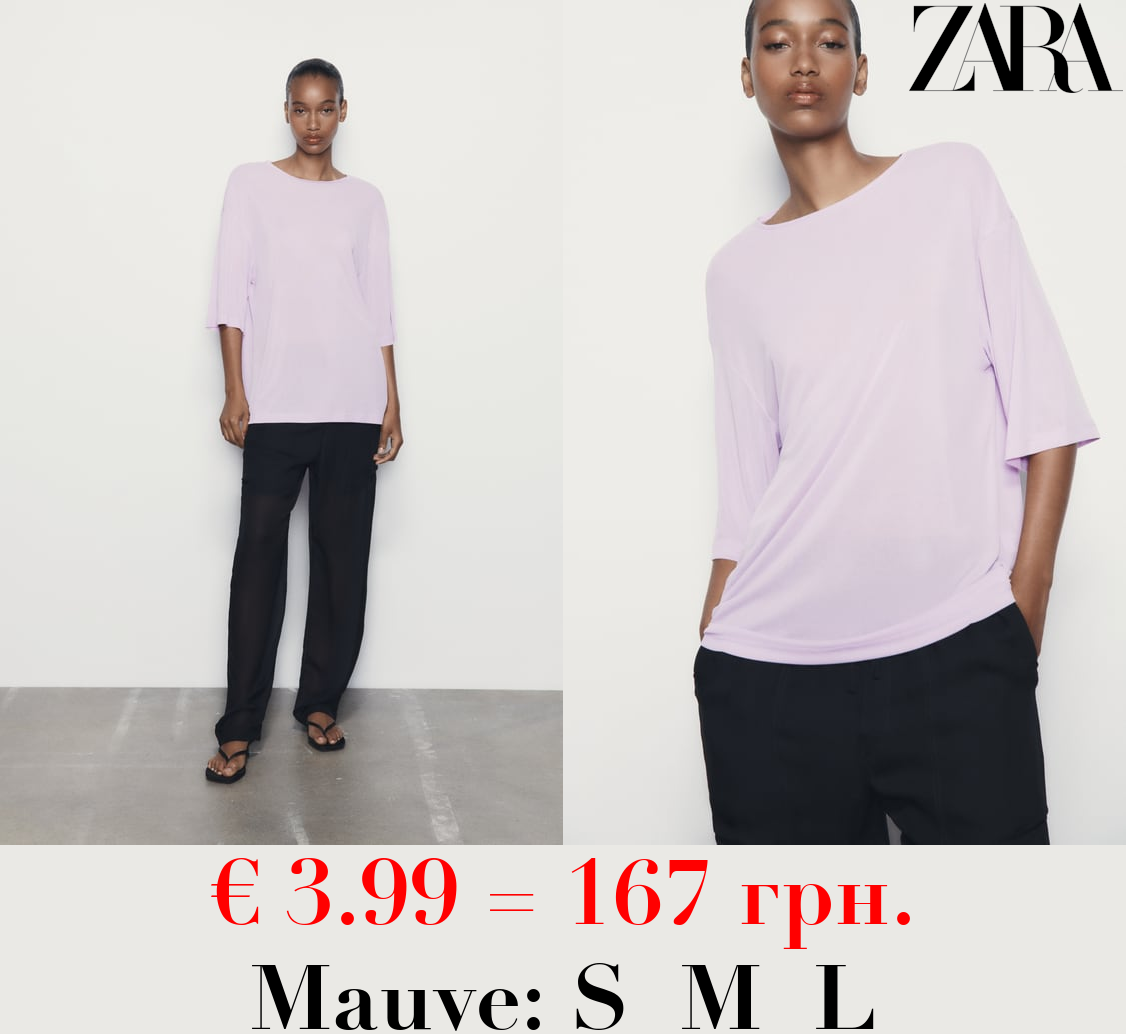 OVERSIZE CREPE T-SHIRT