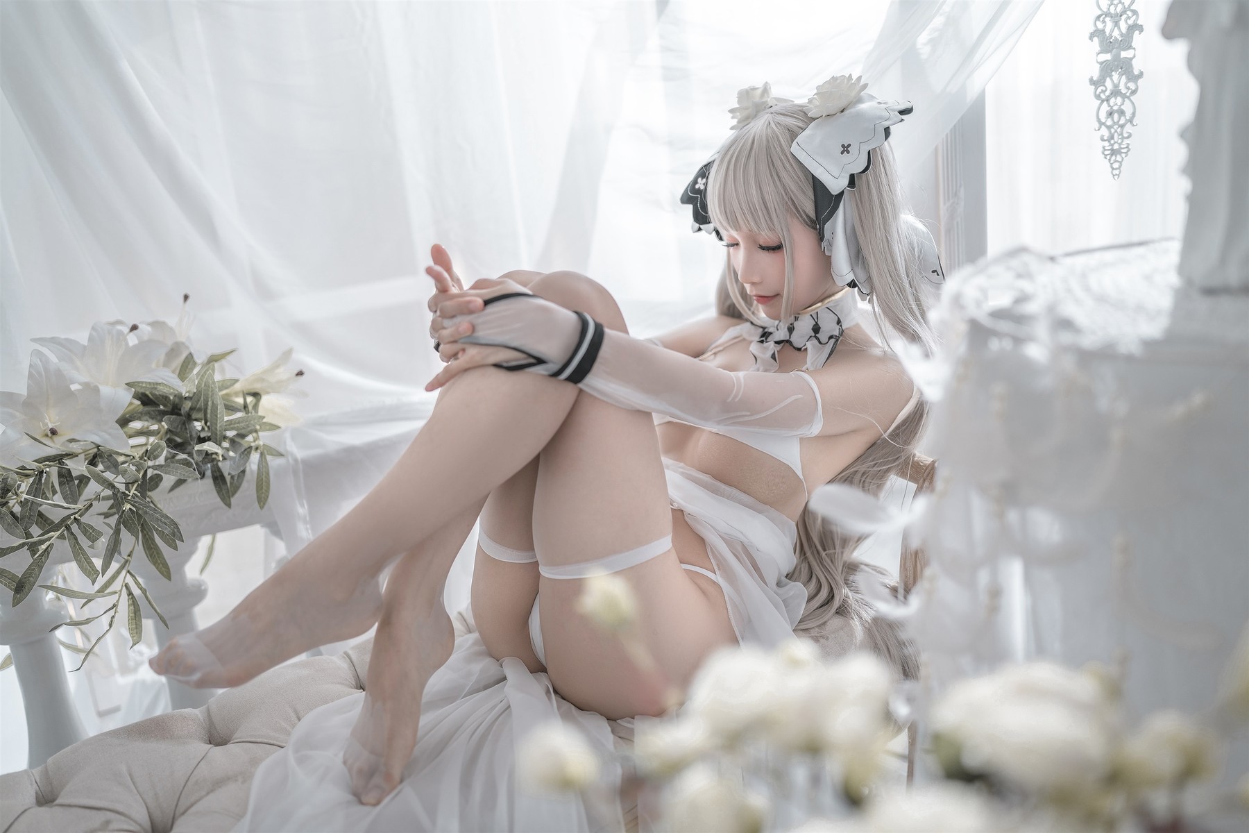 蠢沫沫 Cosplay 可畏婚纱 28
