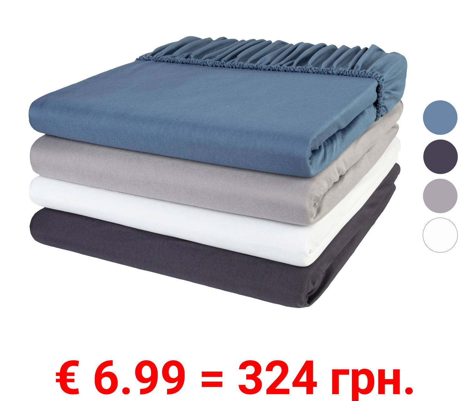 LIVARNO home Mikrofaser-Jersey-Spannbettlaken, 140-160 x 200 cm