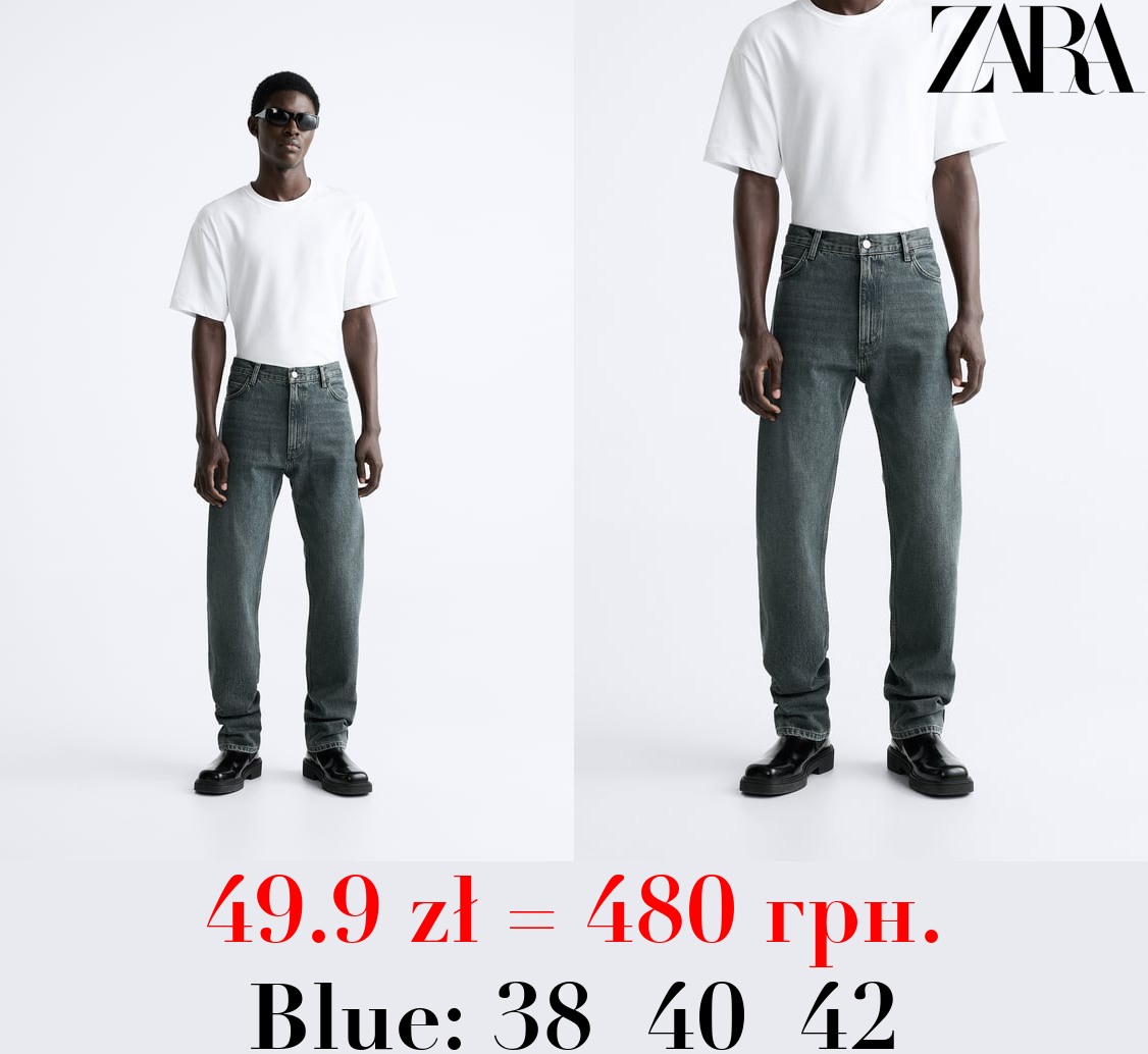 HIGH-WAIST STRAIGHT JEANS