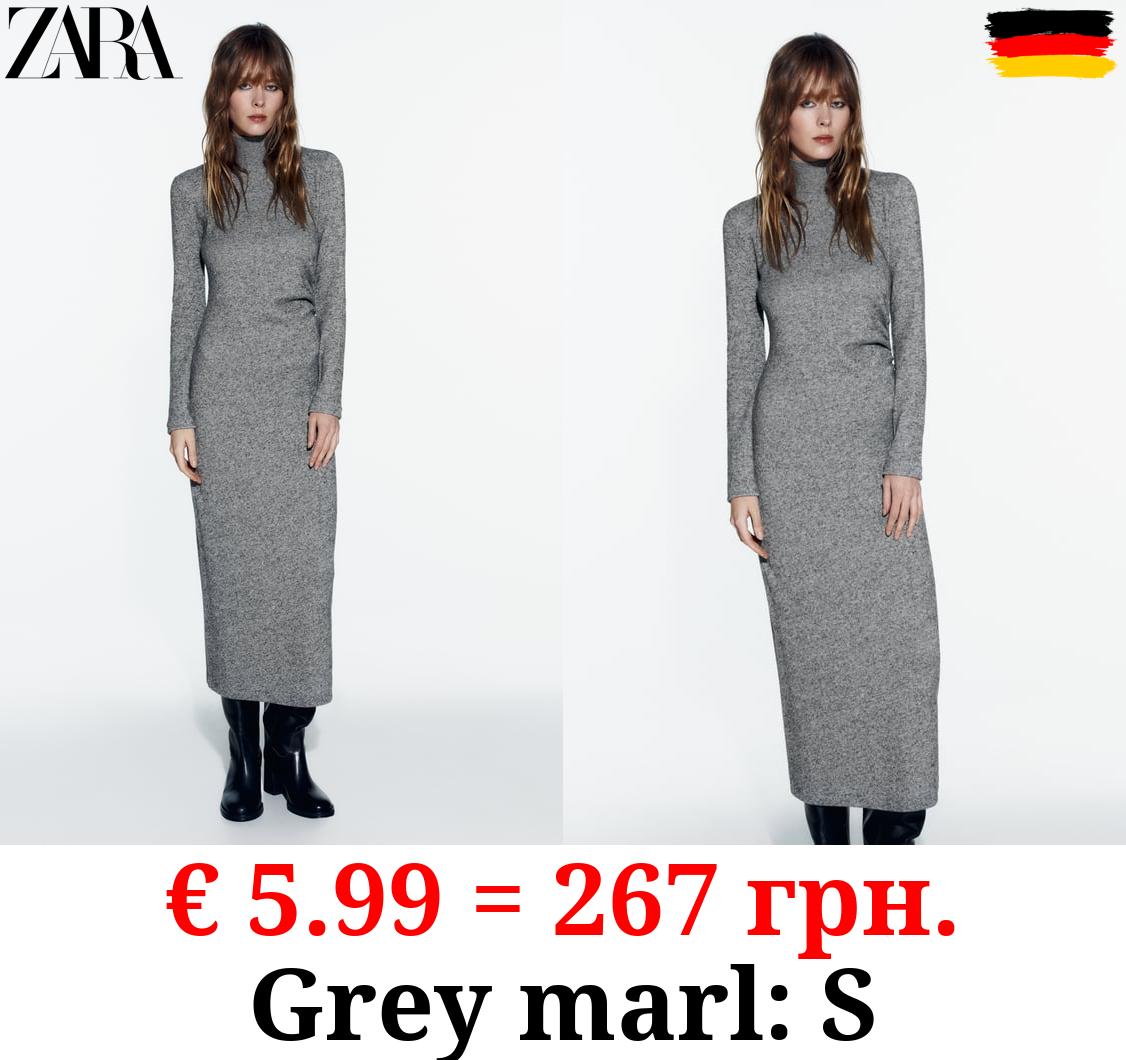 SOFT LONG DRESS WITH GATHERED DETAIL