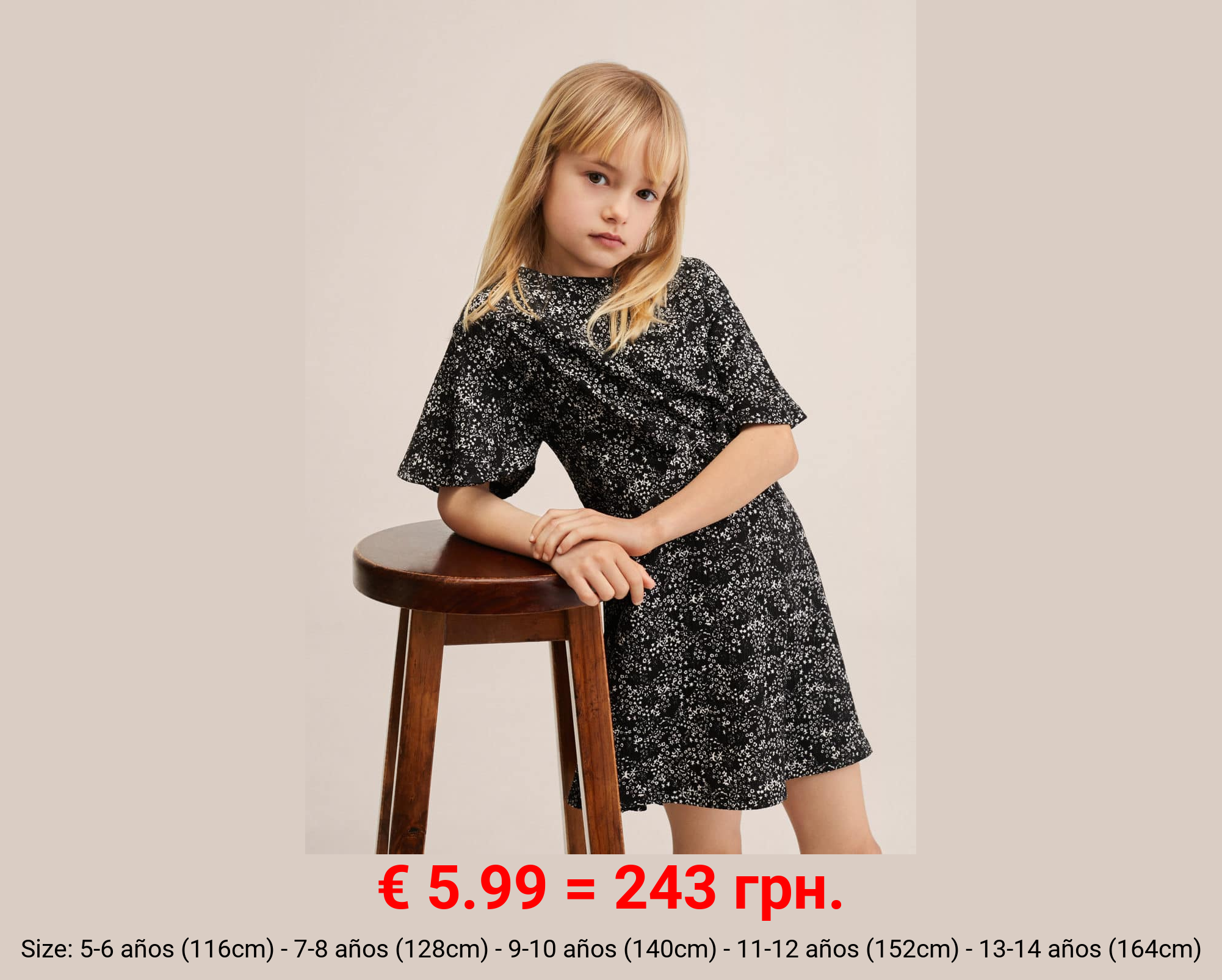 Vestido estampado flores