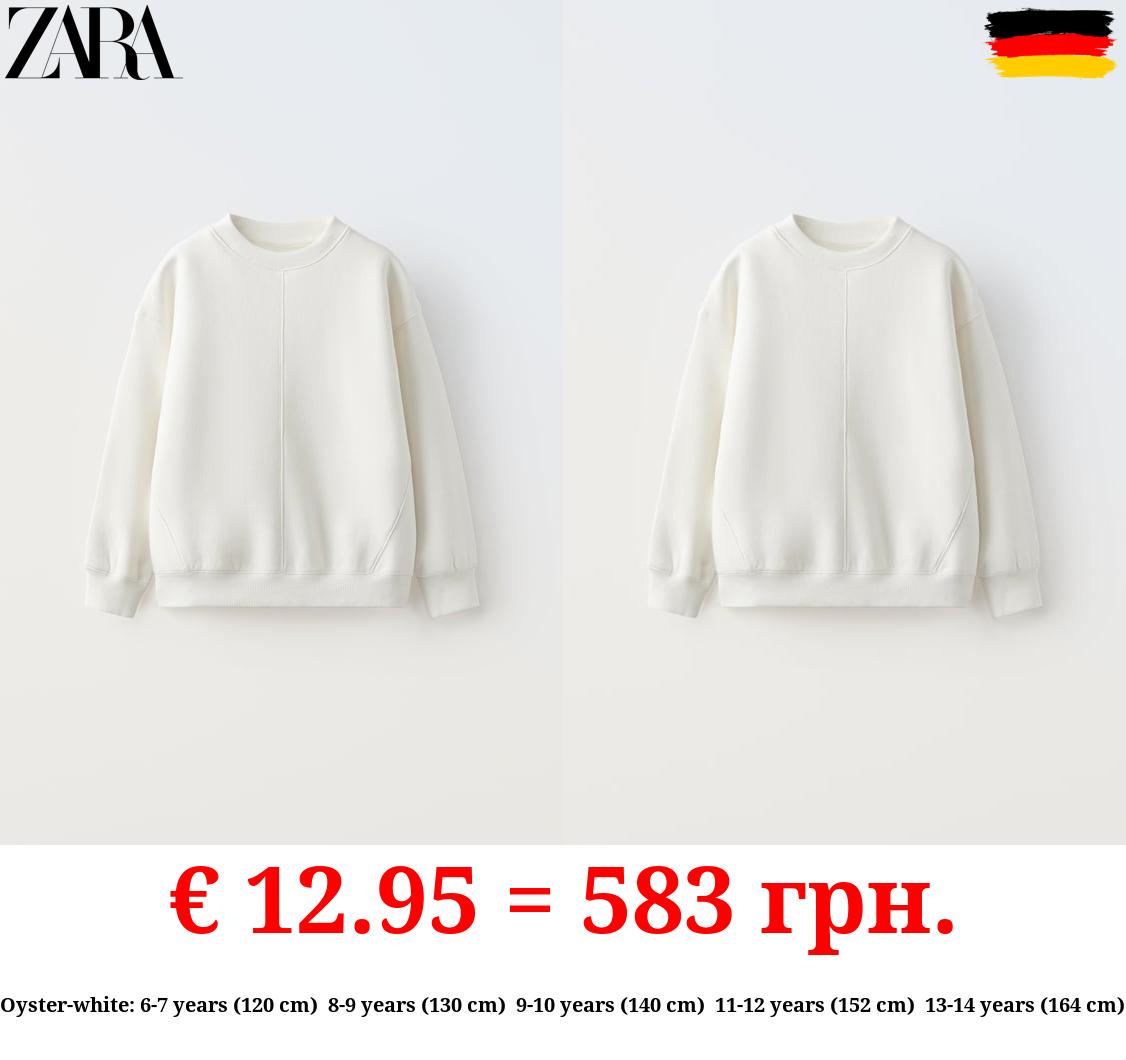 BASIC PLUSH SWEATSHIRT