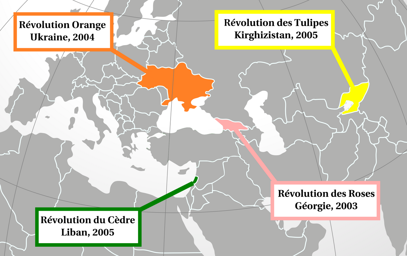 Цветные революции какие страны. Карта цветных революций США. Color Revolution. Оранжевая революция карта. Цветная революция Украина карта.