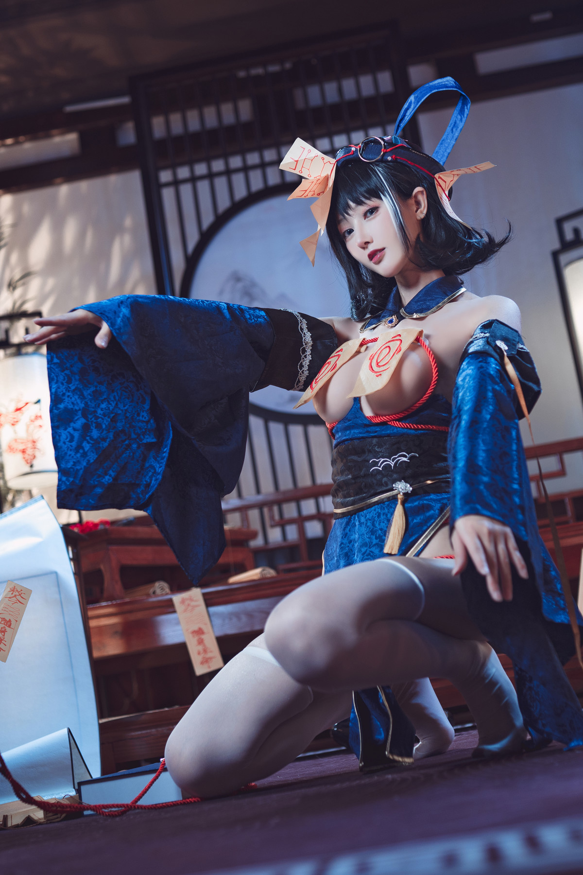 Cosplay 羽生三未 华甲欢庆僵尸三未全 41
