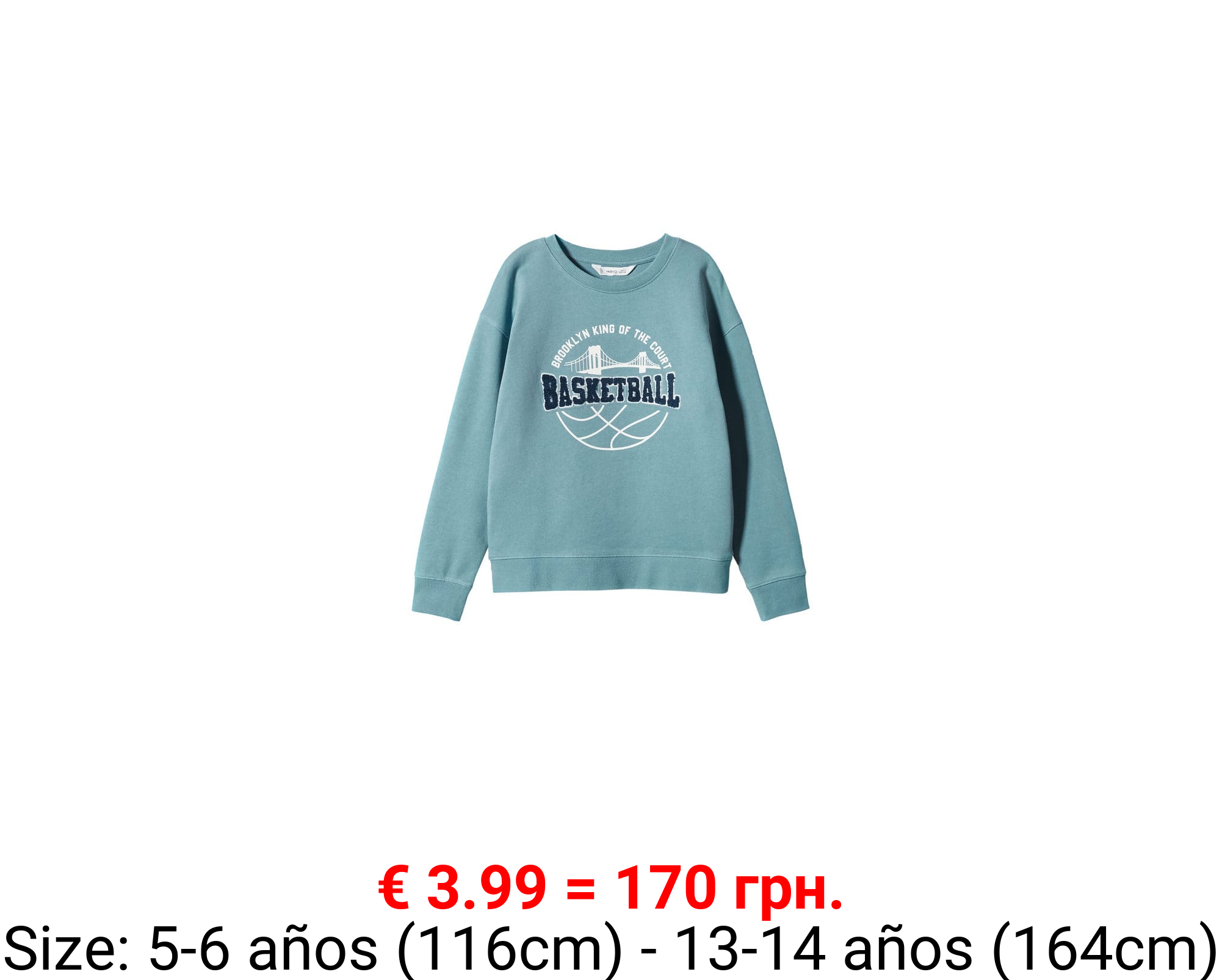 Sudadera algodón estampada