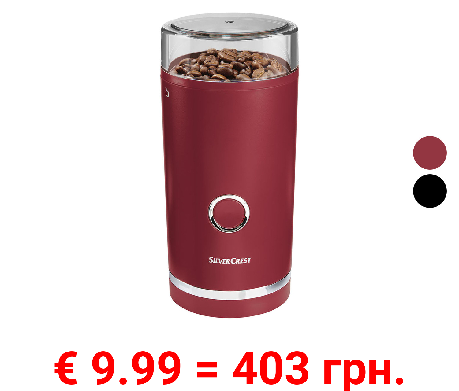 SILVERCREST® KITCHEN TOOLS Kaffeemühle »SKMS 180 A1«, mit Edelstahlmahlwerk