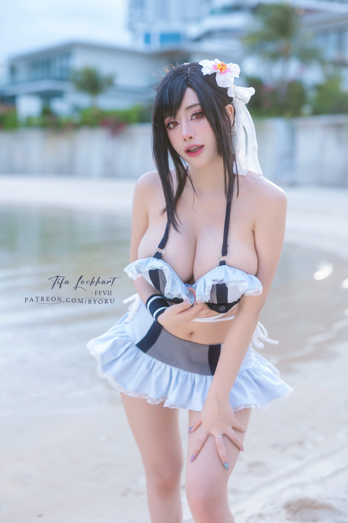 Cosplay 日本性感萝莉Byoru Tifa FF7r Bikini 1