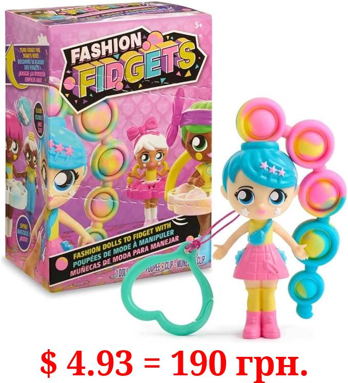 Fashion Fidgets Sensory Toy Dolls – Push Pop Fidget Toy Includes 1 Mystery Doll – Anxiety and Stress Relief for Kids