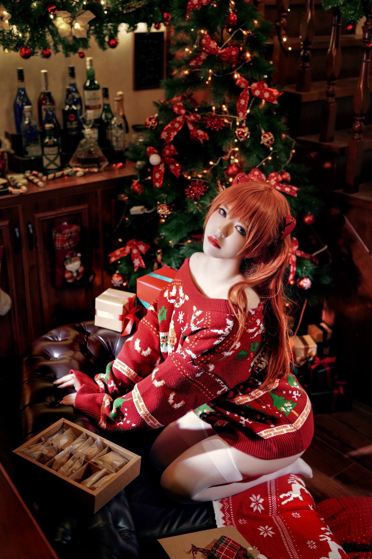 Cosplay 半半子 式波・ASUKA Christmas 17
