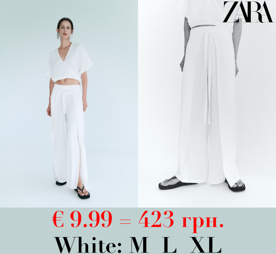 FLOWING WRAP TROUSERS