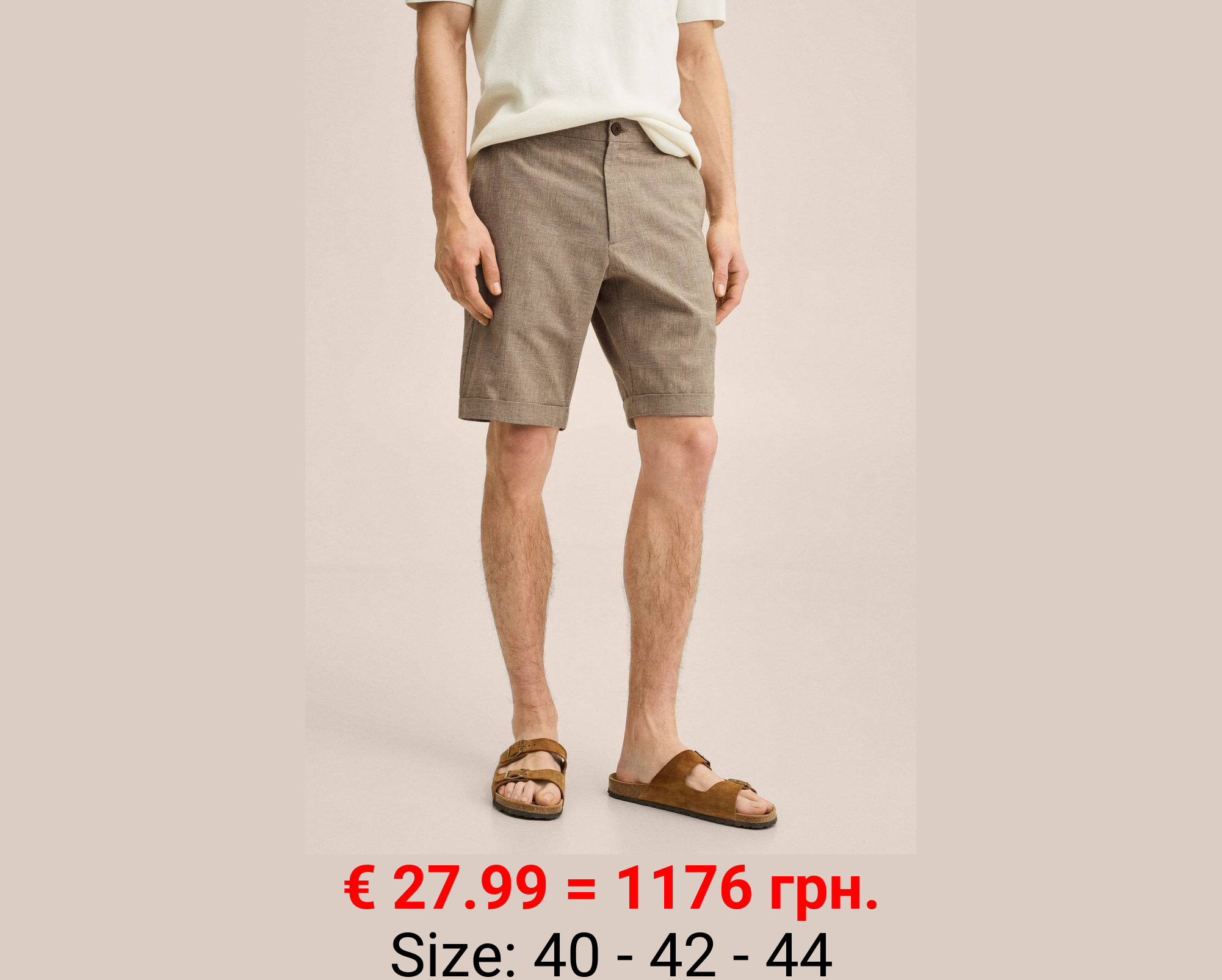 Bermudas lino cuadros