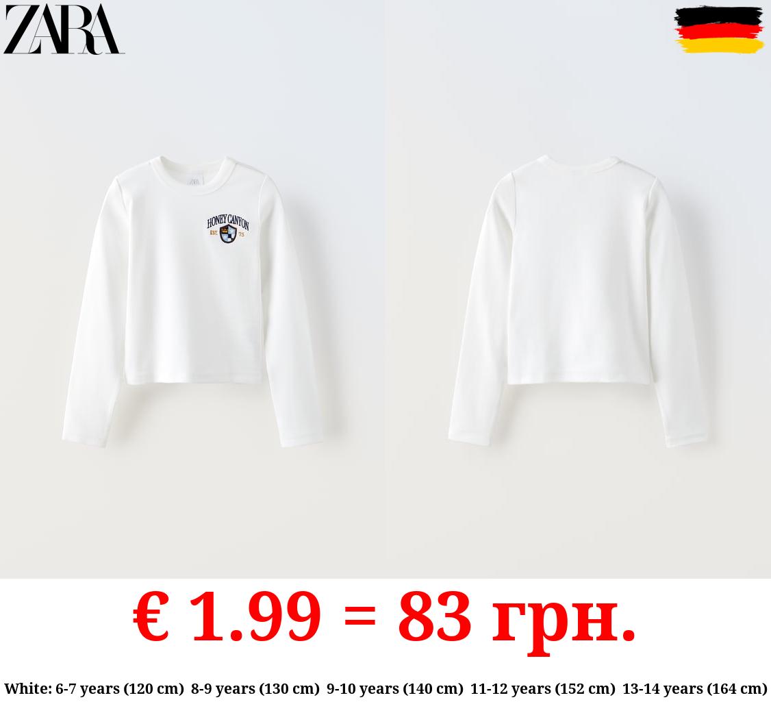 EMBROIDERED RIBBED T-SHIRT