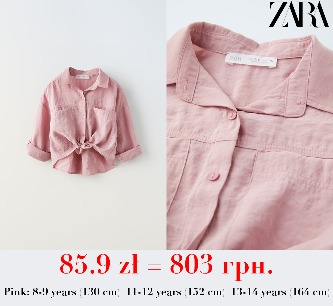 FLOWING SHIRT WITH KNOT