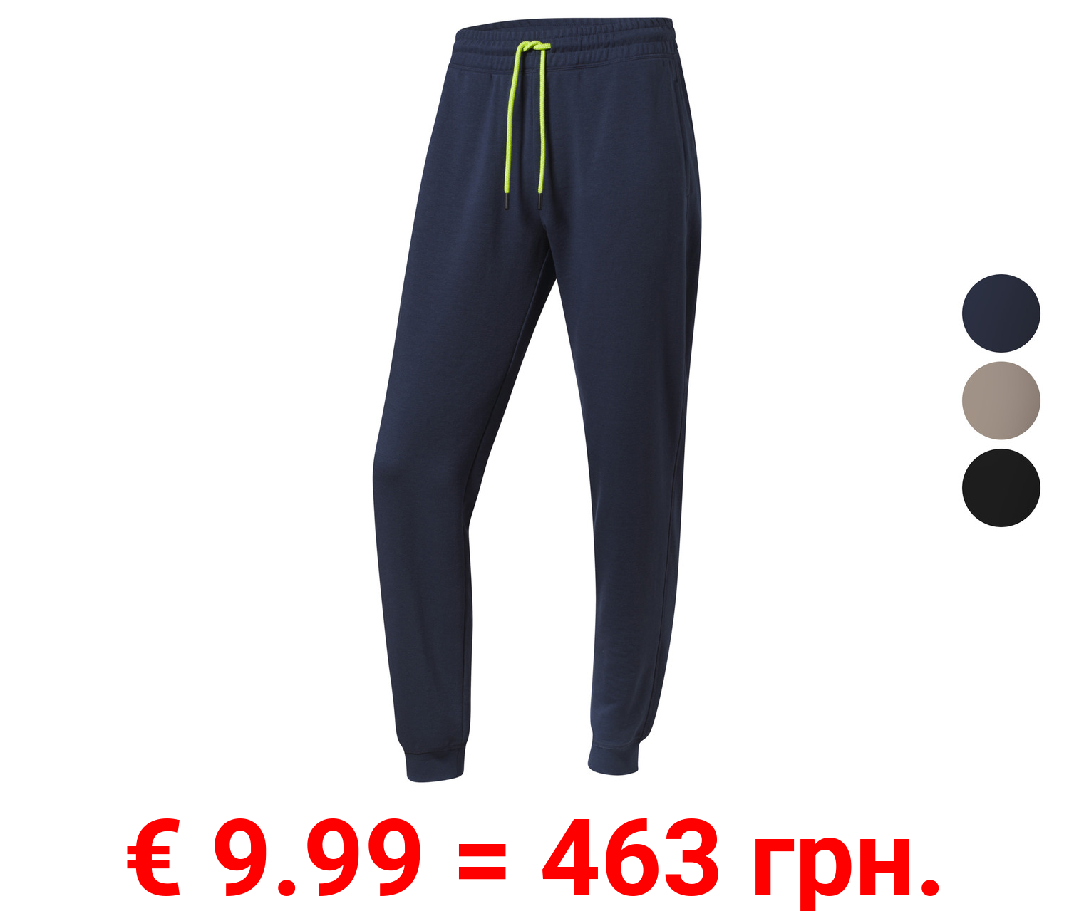 CRIVIT Herren Sweathose mit HeiQ Mint Technologie