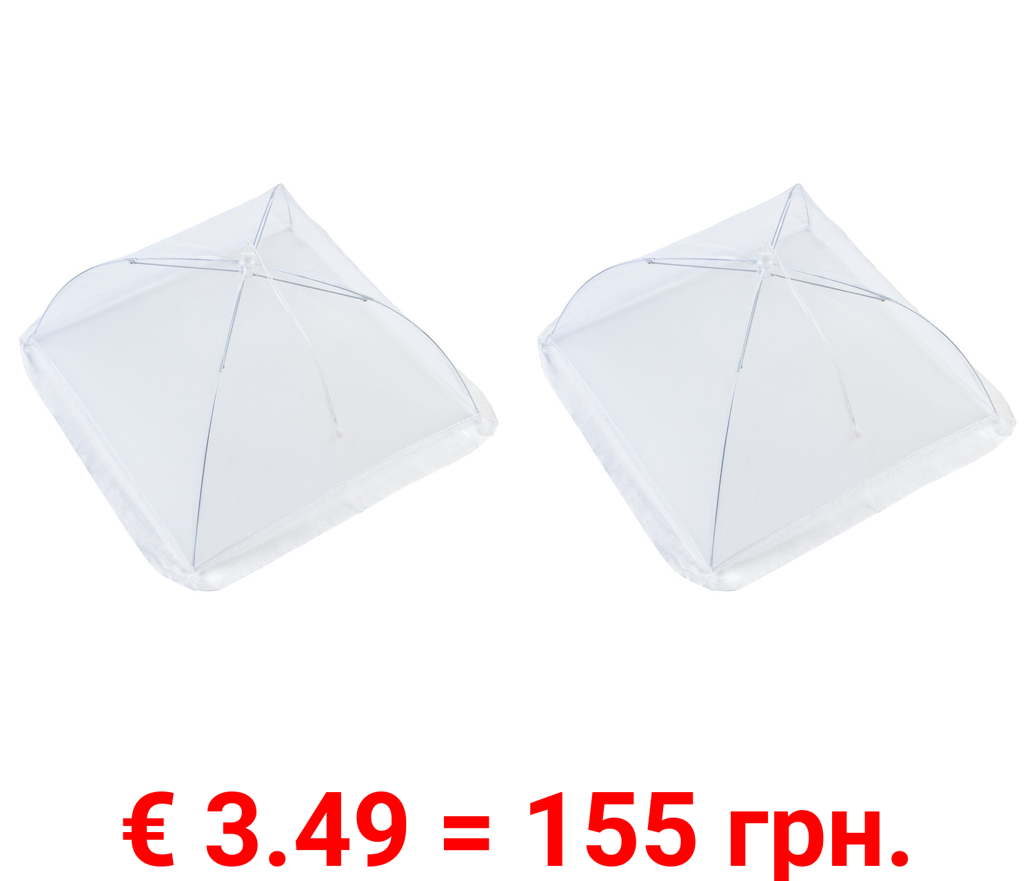 ERNESTO® 2 Insektenschutz-Hauben, platzsparend zusammenfaltbar