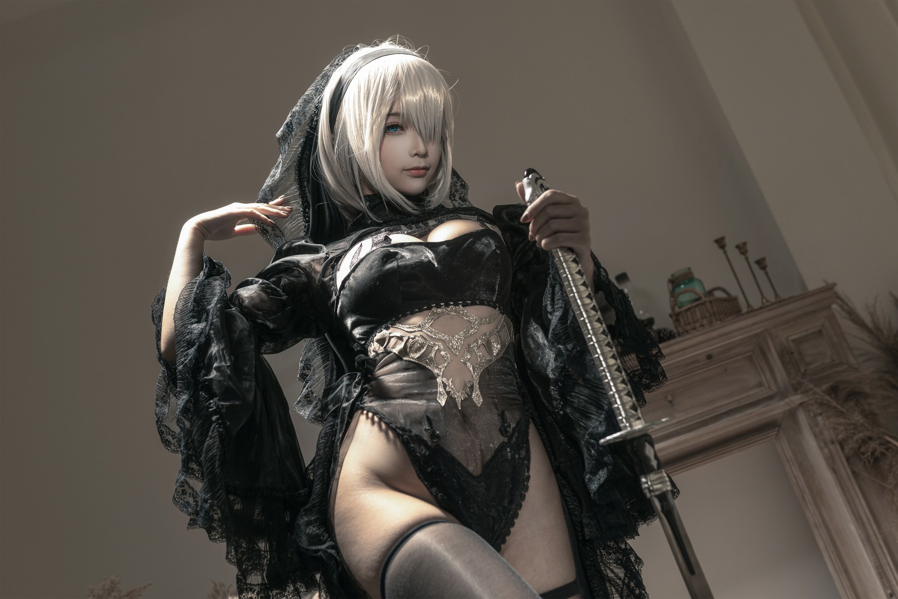 Cosplay 蠢沫沫 Chunmomo 尼尔纪元 黑花嫁 12