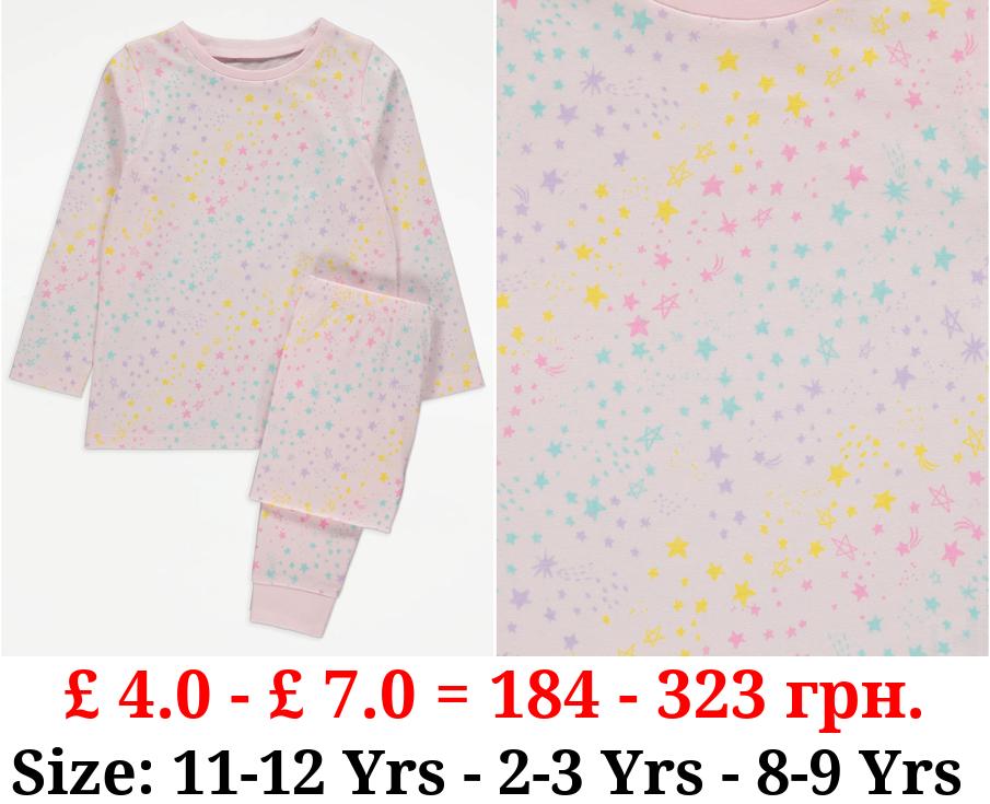 Rainbow Star Print Pyjamas