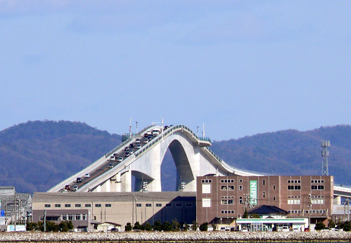 Есима охаси мост в японии фото
