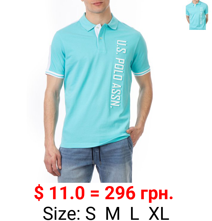 U.S. Polo Assn. Men's Embossed Logo Pique Polo Shirt