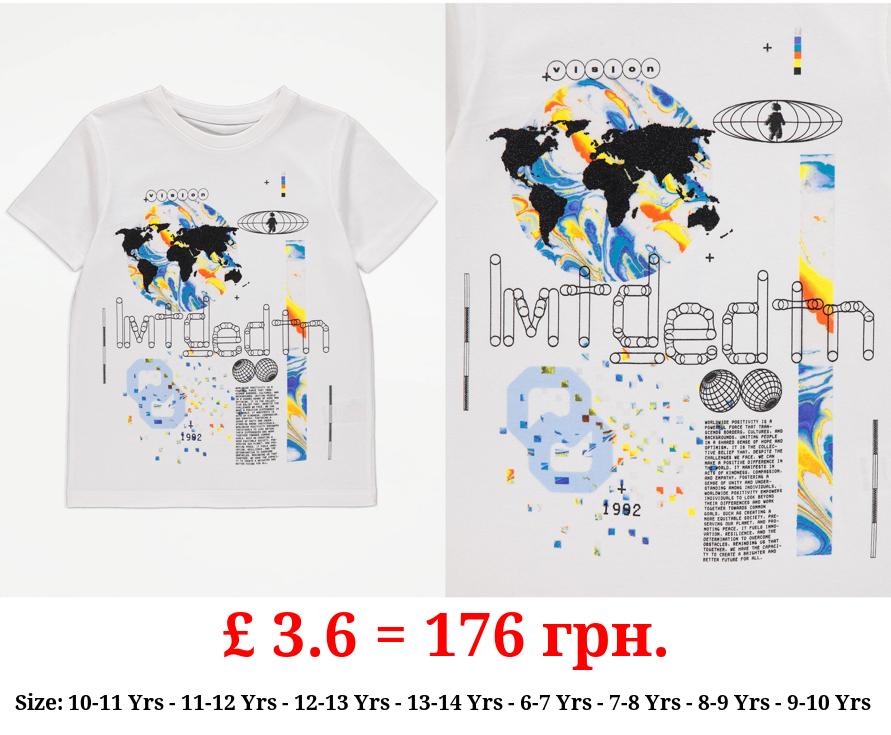 White Lmtd Edtn Graphic T-Shirt