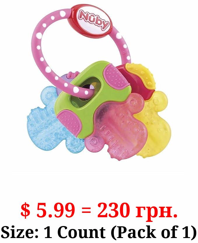 Nuby Ice Gel Teether Keys, 1 Count (Pack of 1)