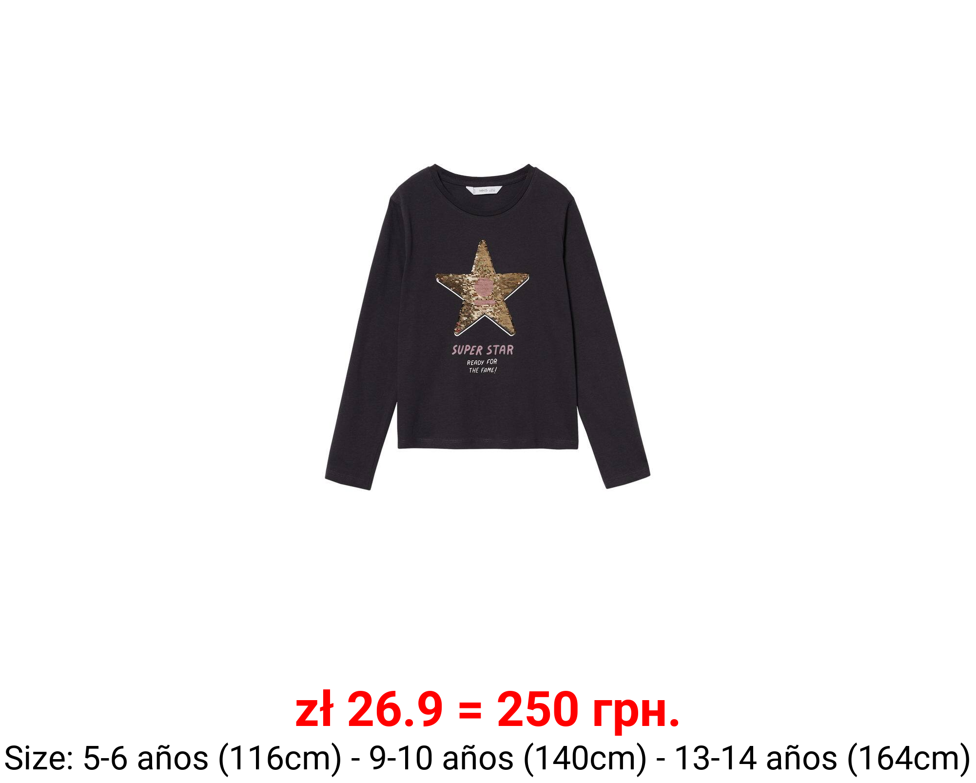 Camiseta estampada lentejuelas