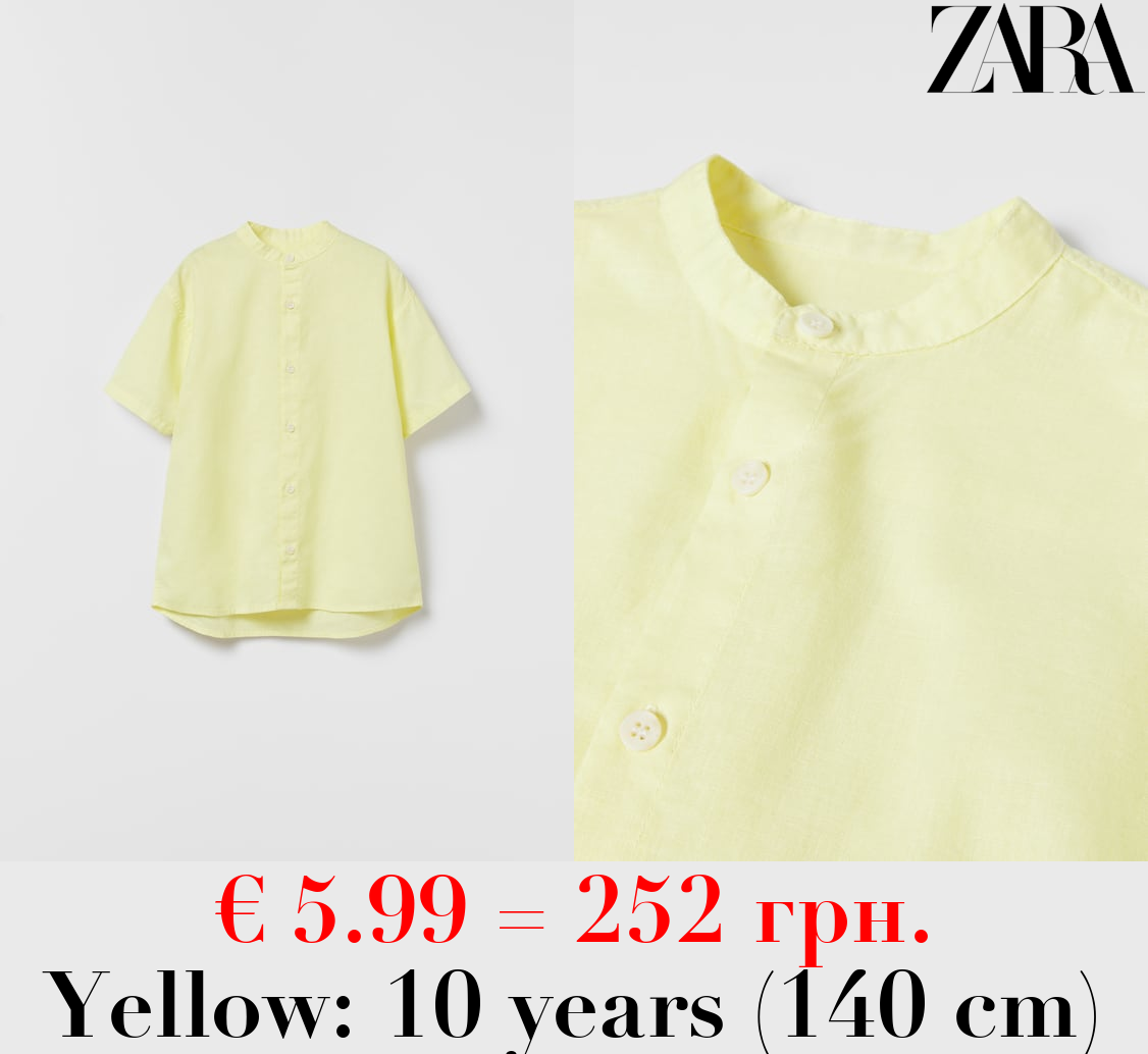 DYED LINEN-BLEND SHIRT