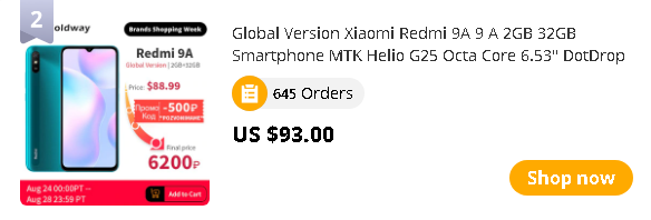 New Global Version Xiaomi Redmi 9A 2GB 32GB 9 A Mobile Phone 5000mAh MTK Helio G25 Octa Core 13MP AI Camera 6.53" HD+ Display