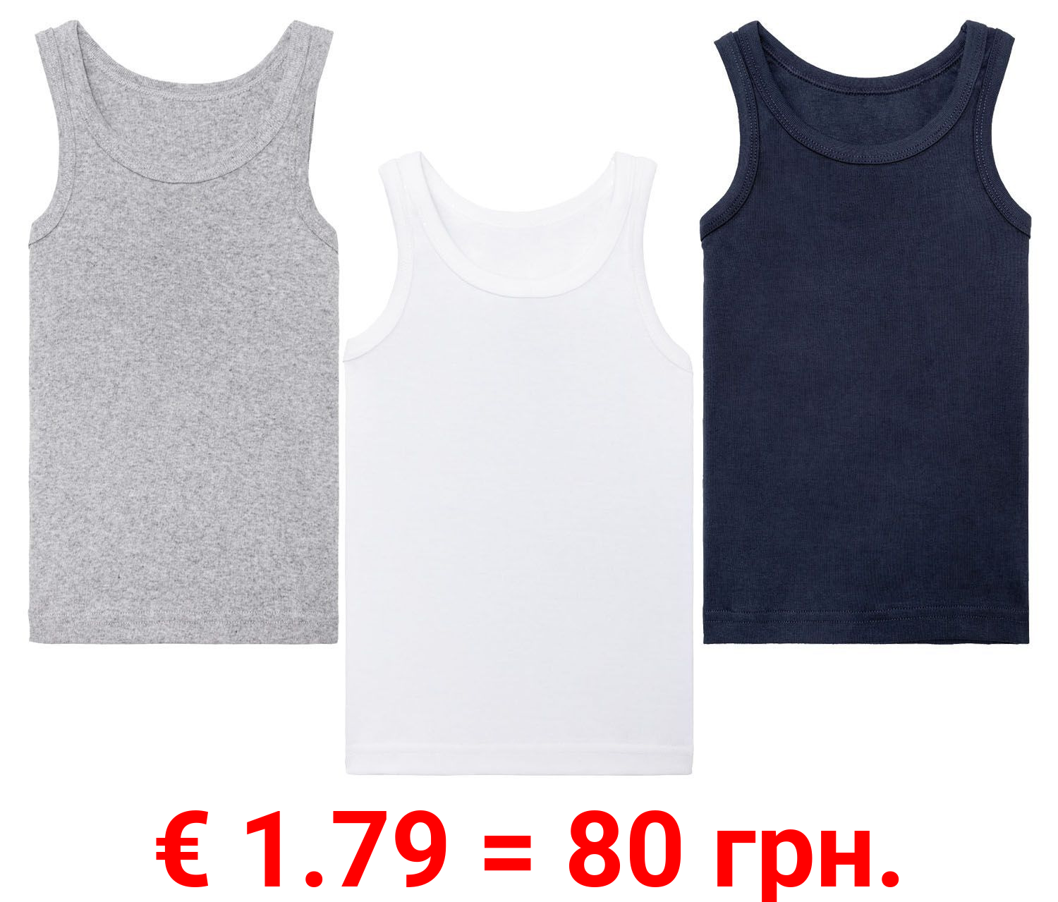 lupilu® 3 Kleinkinder Unterhemden