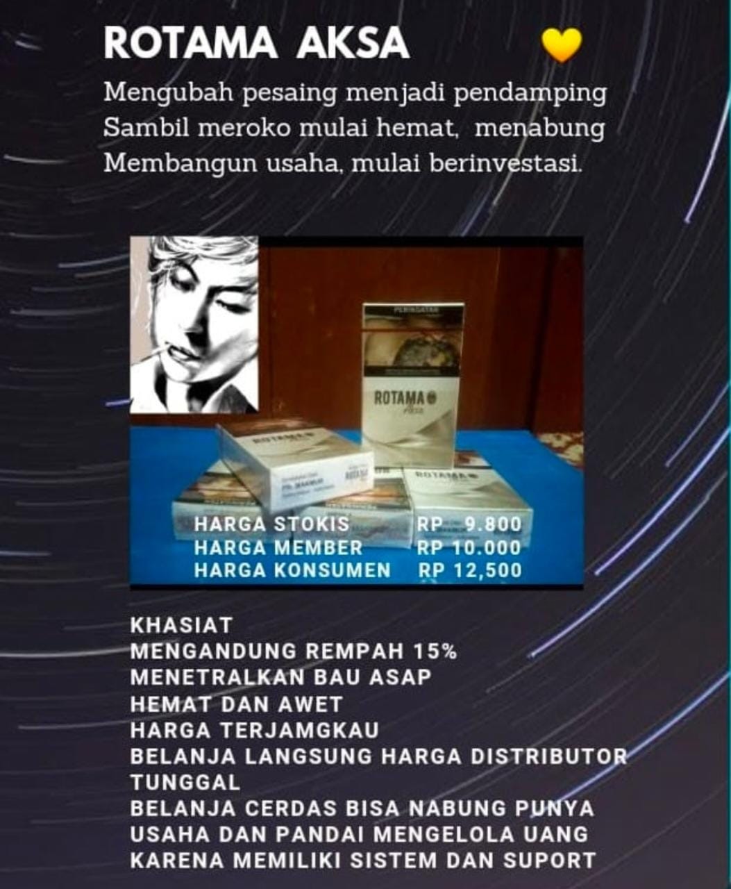 Rokok Herbal Mitra Rotama