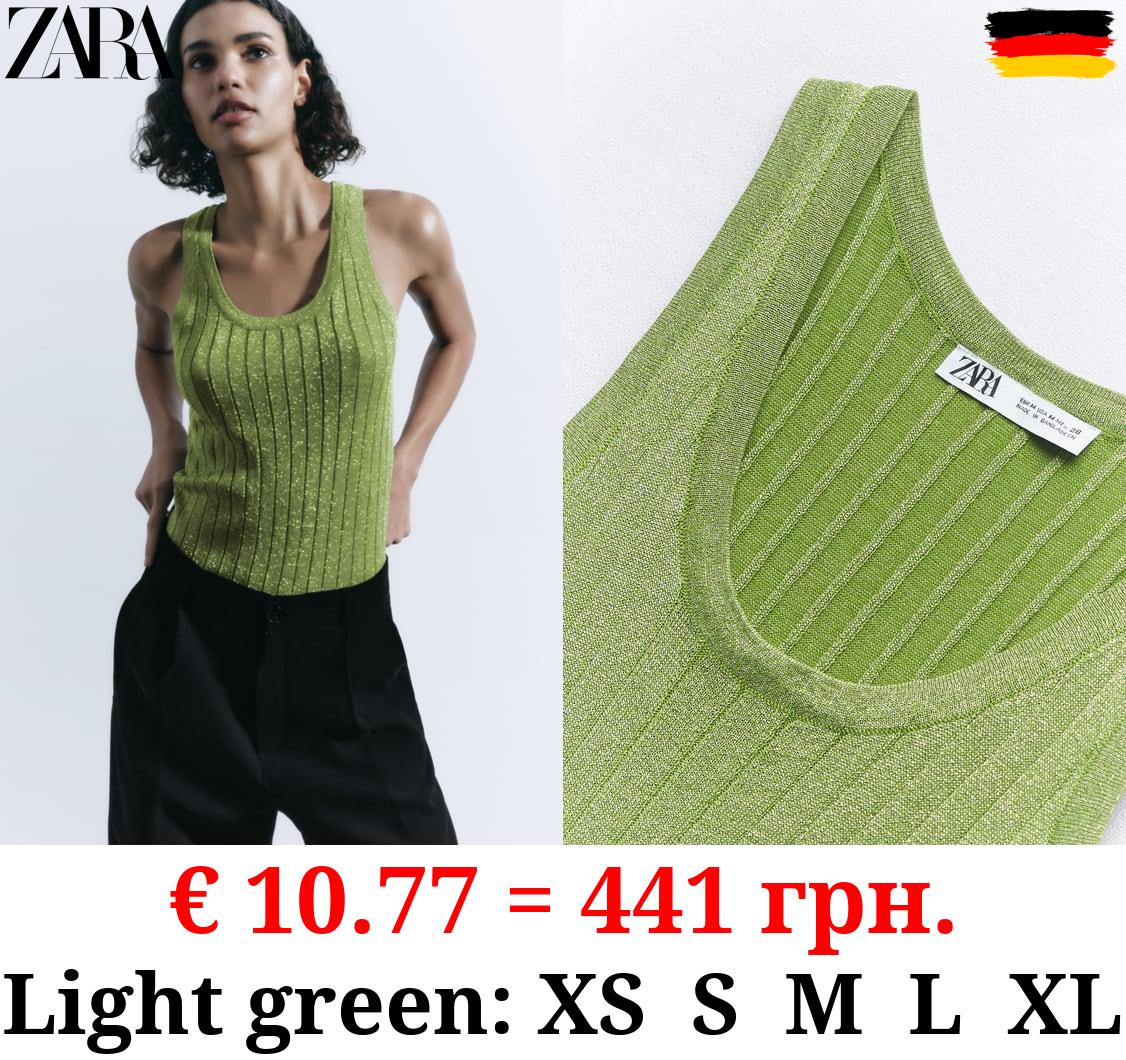 METALLIC THREAD KNIT TOP