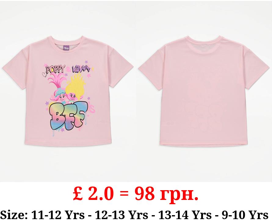 Trolls Poppy and Viva Pink BFF’s T-Shirt